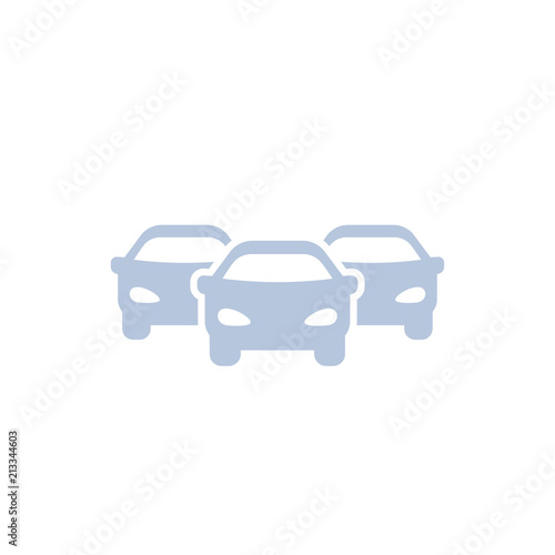 cars vector icon on white