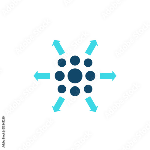 distribution process icon