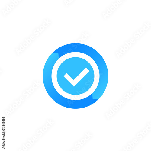 exchange, convertation completed vector icon