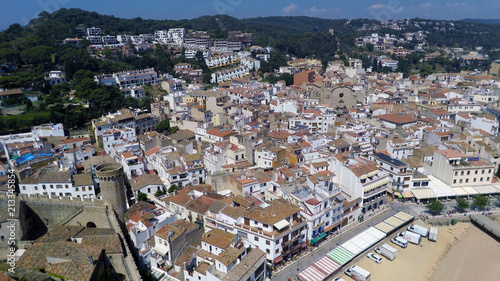 Aerial view of Mediterranean town Tossa De Mar, Costa Brava, Spain © Photobank