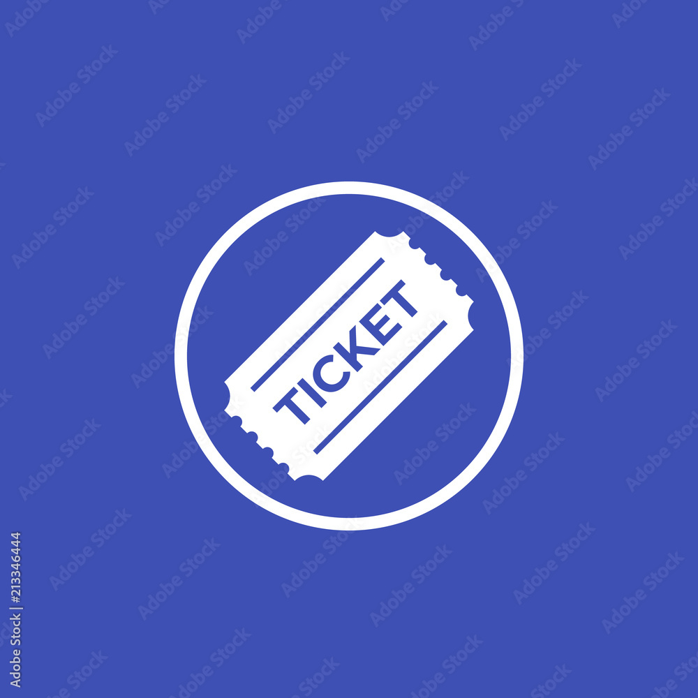 ticket icon in circle