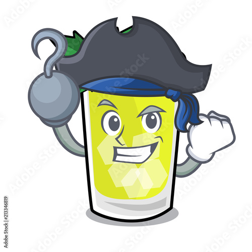 Pirate mint julep character cartoon