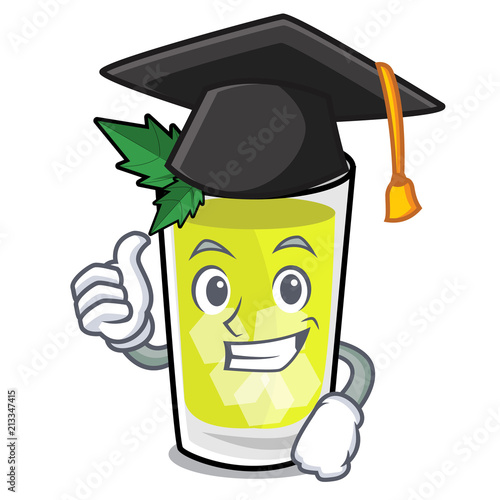 Graduation mint julep character cartoon