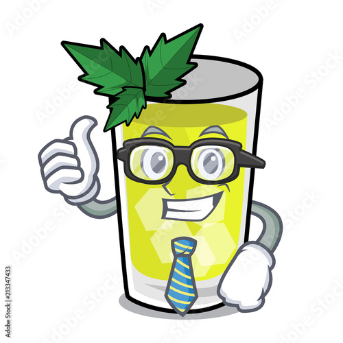 Businessman mint julep character cartoon