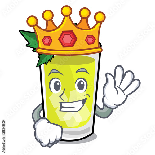 King mint julep mascot cartoon