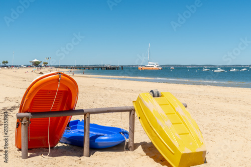 ARCACHON (France), la plage et la jetée