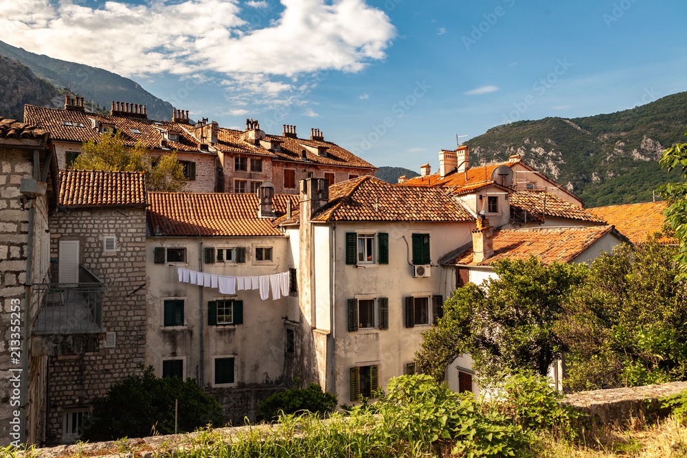 Montenegro, Kotor Old city, buildings