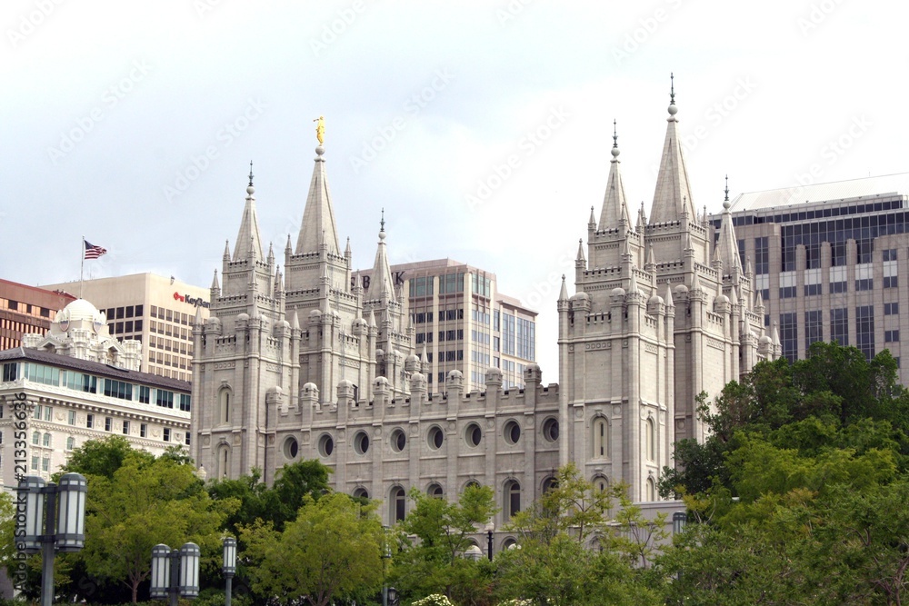 Fototapeta premium Salt Lake City Utah LDS Mormon Temple