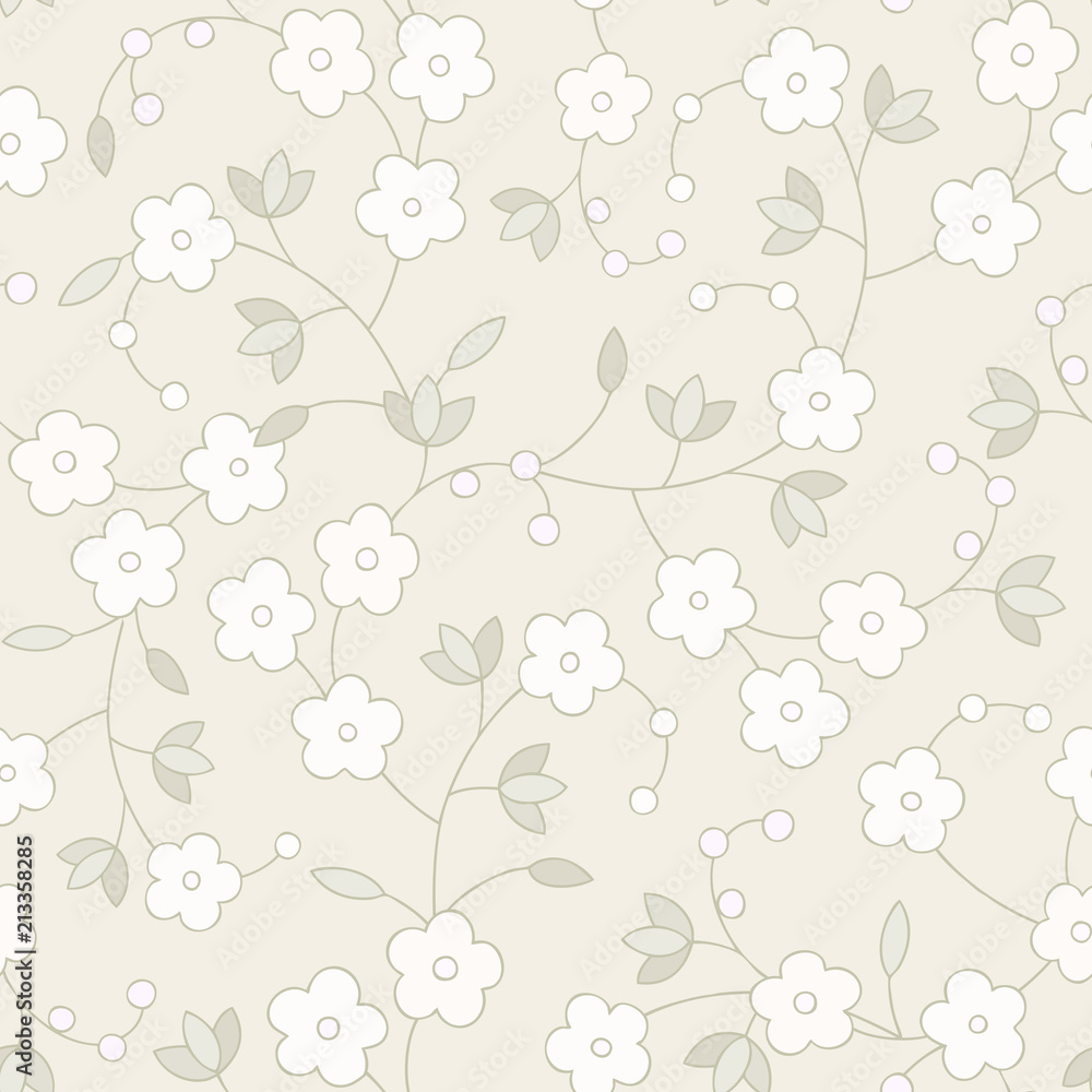 Floral seamless pattern. Flowers illustration Floral seamless pattern. Flowers illustration