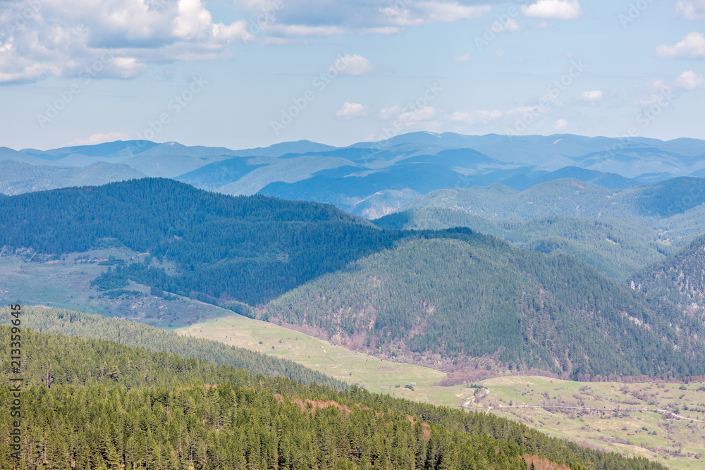 Mountains with sky and clouds