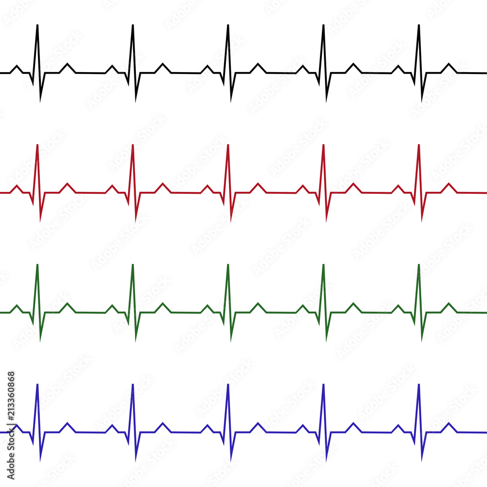 Heart rate graphic. Vector illustration. (Electrocardiogram or ECG) Heart rate graphic. Vector illustration. (Electrocardiogram or ECG)