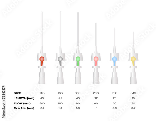 Cannula set vector