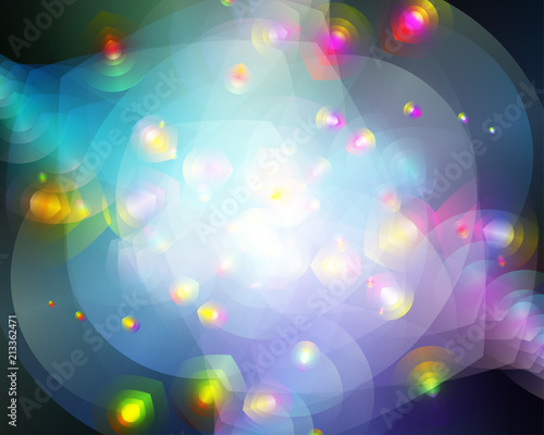 Abstract vector background composed of simple elements