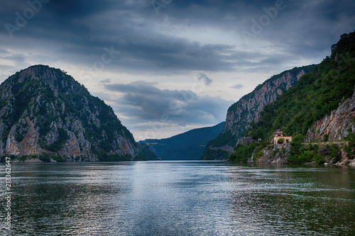 The Iron Gate, a gorge on the Danube River