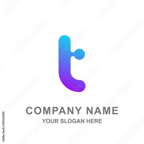 Letter T Technology Logo Vector Illustration 