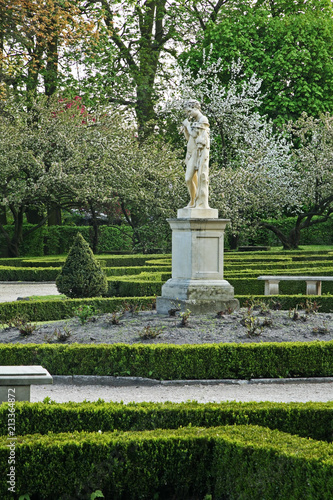 Park of Sanguszko palace in Lubartow. Lublin voivodeship. Poland