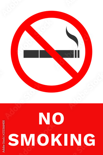 NO SMOKING sign. Vector.