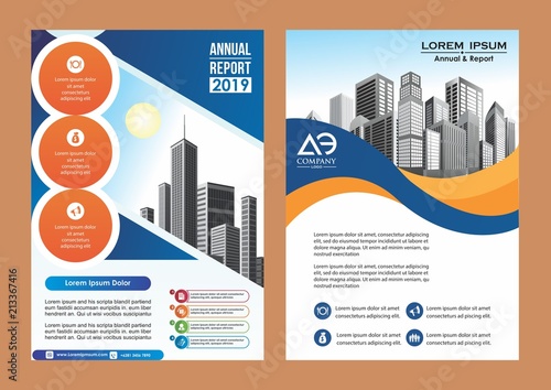 abstract cover and layout for presentation and marketing 