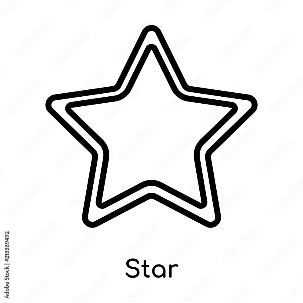 Star icon vector sign and symbol isolated on white background, Star logo concept Star icon vector sign and symbol isolated on white background, Star logo concept