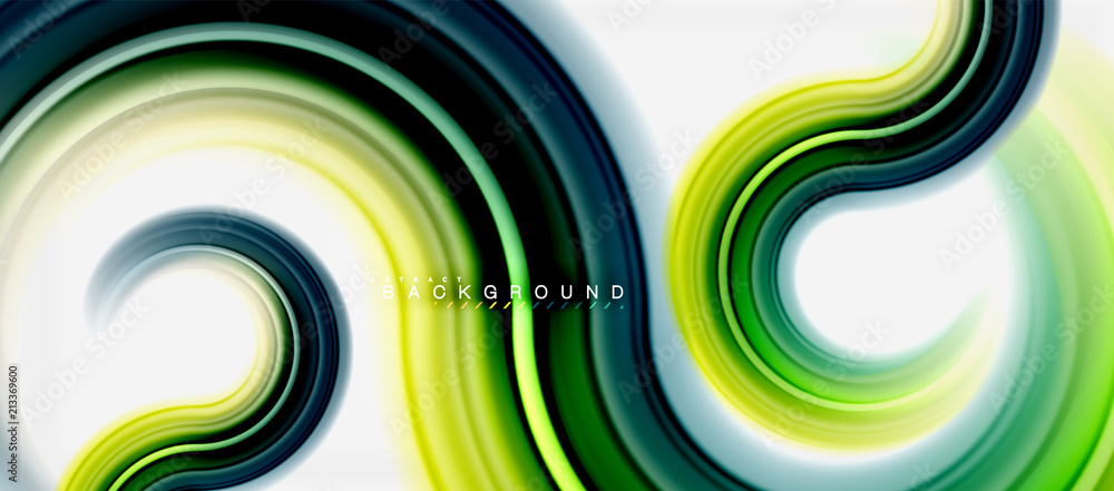 Rainbow fluid color line abstract background - swirl and circles, twisted liquid colours design, colorful marble or plastic wavy texture backdrop, multicolored template for business or technology Rainbow fluid color line abstract background - swirl and circles, twisted liquid colours design, colorful marble or plastic wavy texture backdrop, multicolored template for business or technology