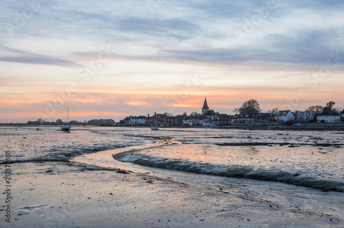 Sunset looking over the creek at Bosham in West Sussex.