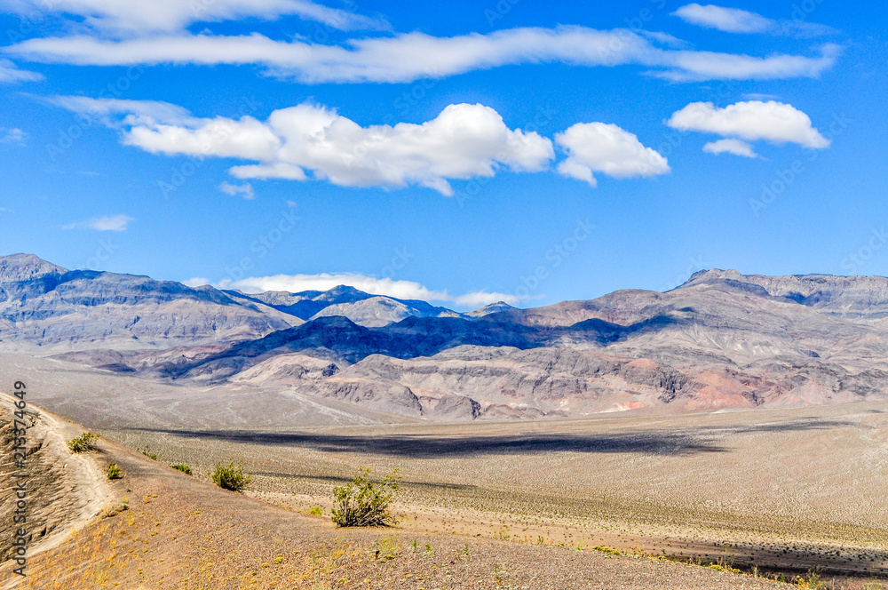 Cloud Shadows Over Death Valley National Park in California
