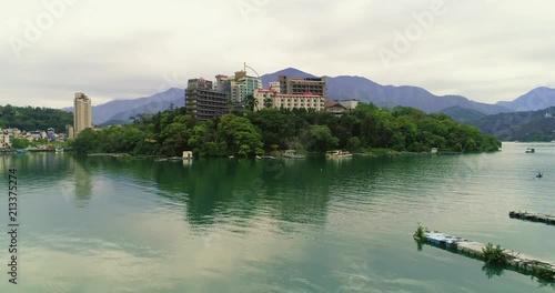 Aerial Shot of Sun Moon Lake, Taiwan photo