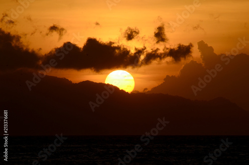 sunset in aceh beuatifull photo