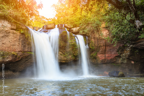 Haew suwat waterfall, khao yai national park, Thailand photo