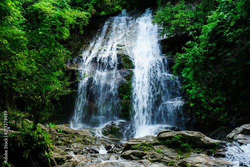 SAIKU waterfall in national park  it is beautiful at southern  Thailand
