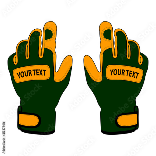 Sport gloves isolated on white background.Gloves for active rest in vector.Insulated gloves vector illustration.
