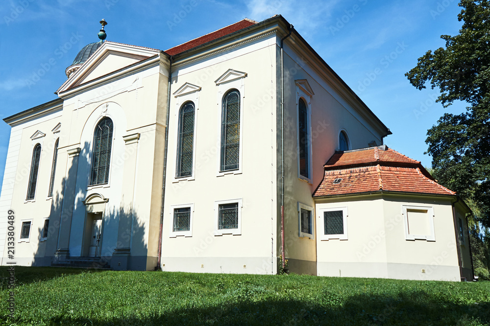 Classicist Lutheran Church in Sycowo in Poland.