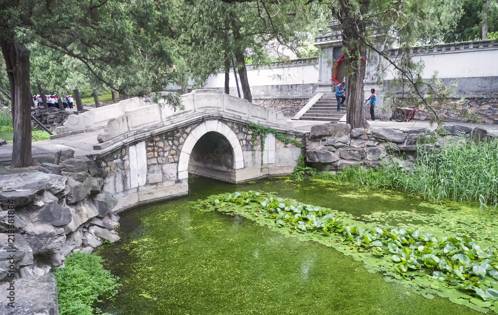 A bridge at the Summer Palace, Beijing, China