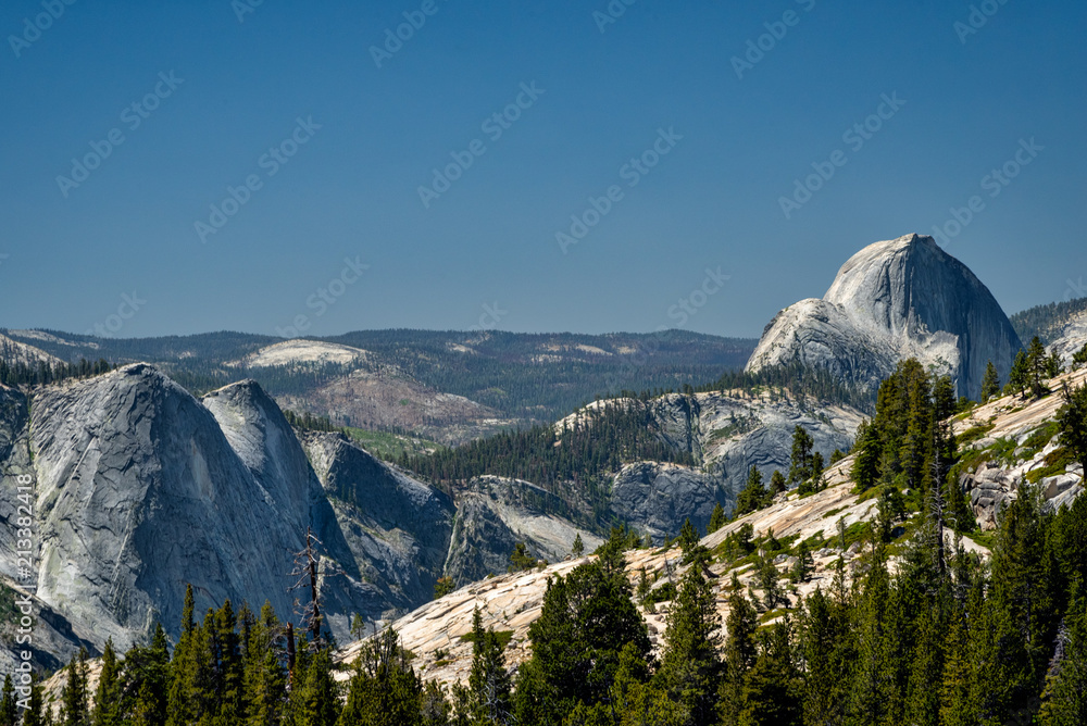 Olmsted Point off the Tioga Pass in Yosemite National Park, California.