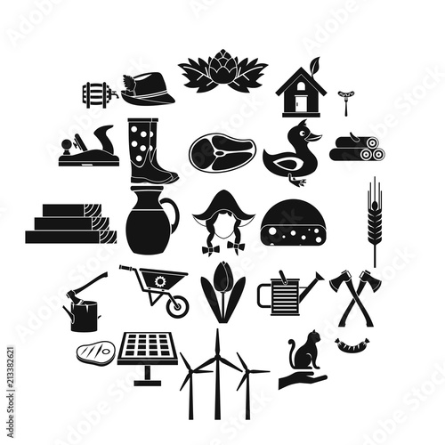 Stockroom icons set. Simple set of 25 stockroom vector icons for web isolated on white background