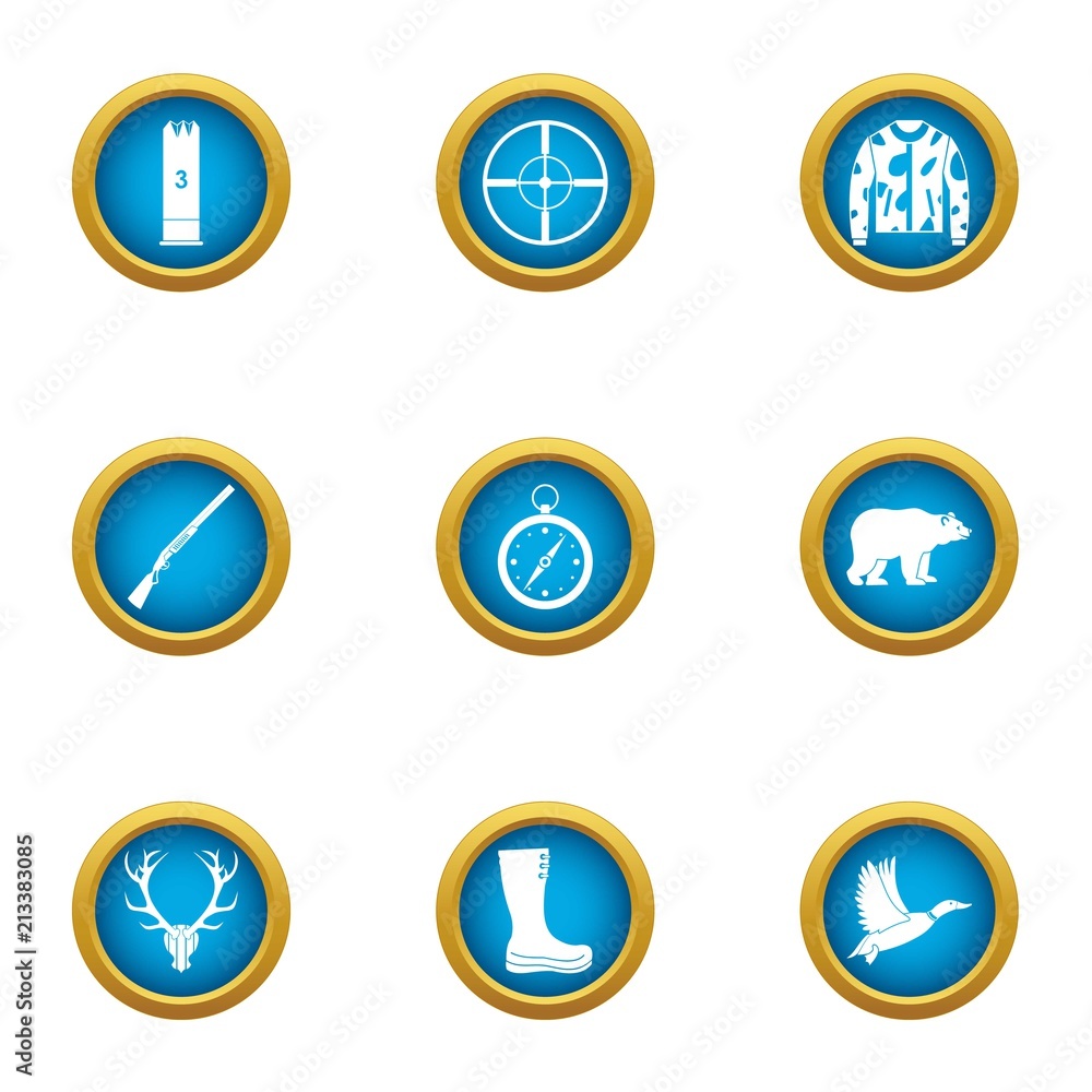 Pursue icons set. Flat set of 9 pursue vector icons for web isolated on white background Pursue icons set. Flat set of 9 pursue vector icons for web isolated on white background