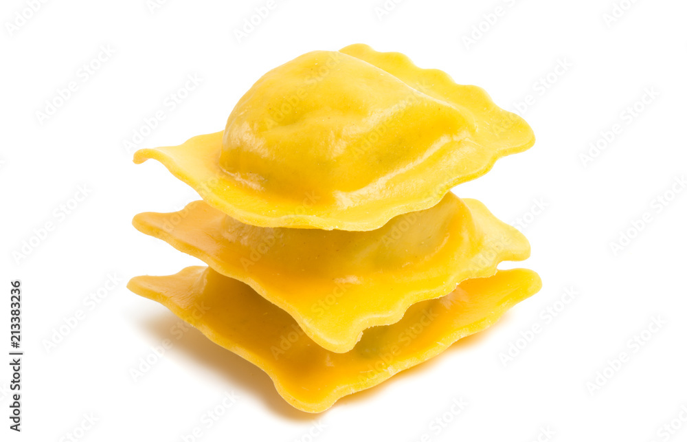Italian ravioli isolated Italian ravioli isolated