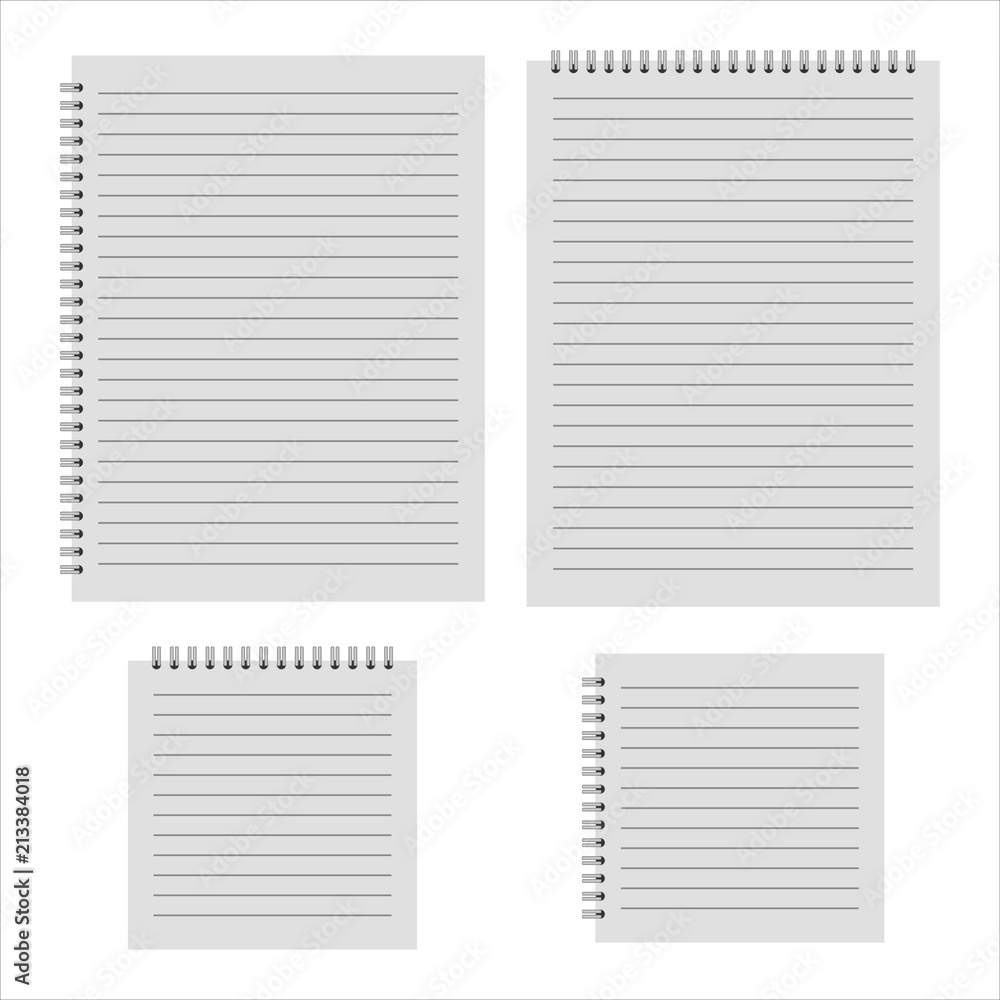 realistic notepad template realistic notepad template