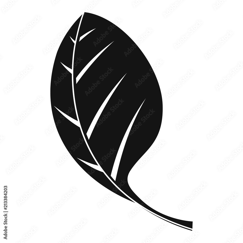 Spinach leave icon. Simple illustration of spinach leave vector icon for web design isolated on white background Spinach leave icon. Simple illustration of spinach leave vector icon for web design isolated on white background