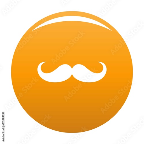 Operetta whiskers icon. Simple illustration of operetta whiskers vector icon for any design orange