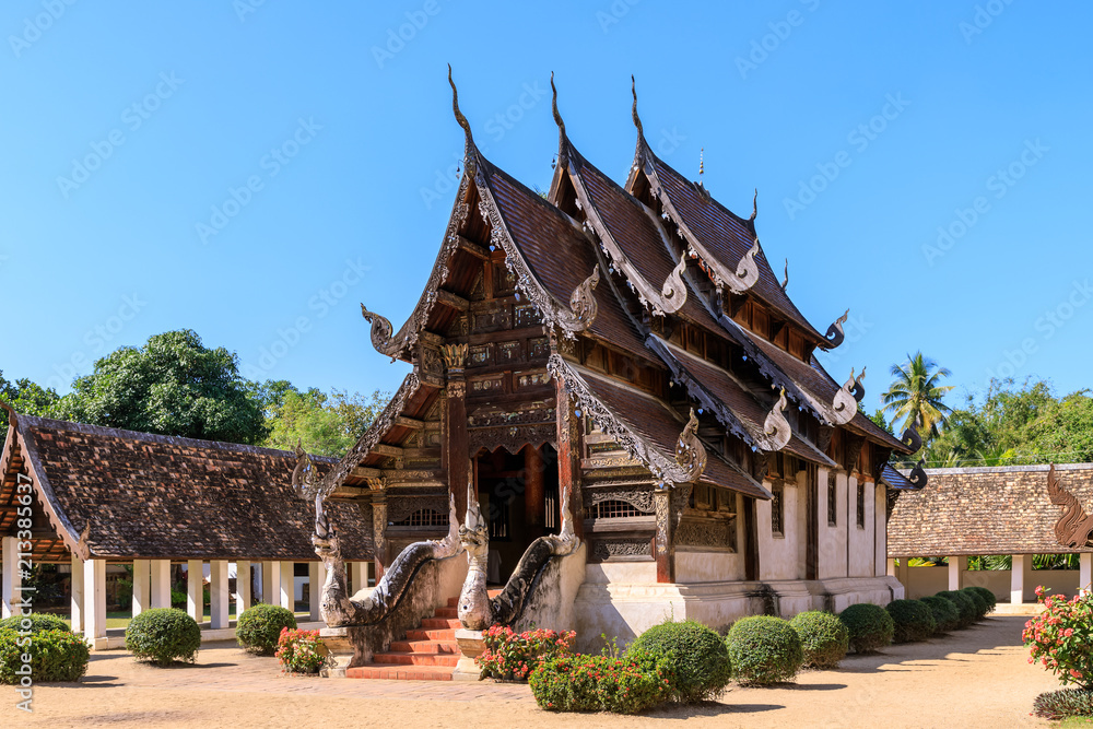 Wat Intharawat or Ton Kwen Temple in Chiang Mai, North of Thailand