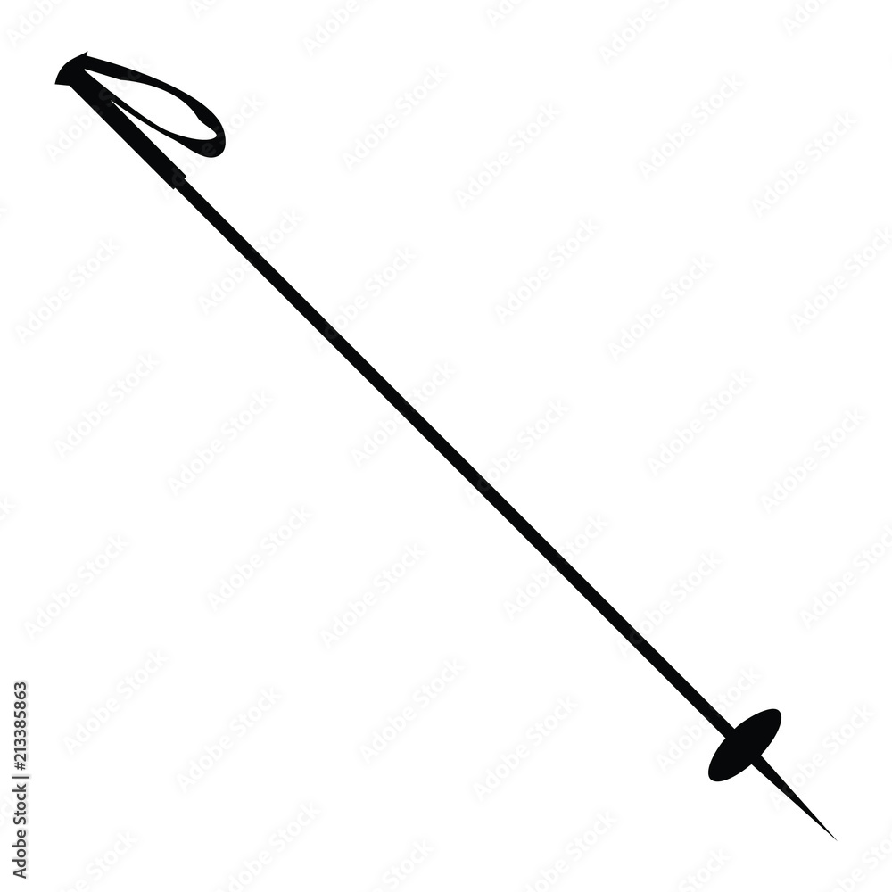 A black and white silhouette of a walking spike A black and white silhouette of a walking spike