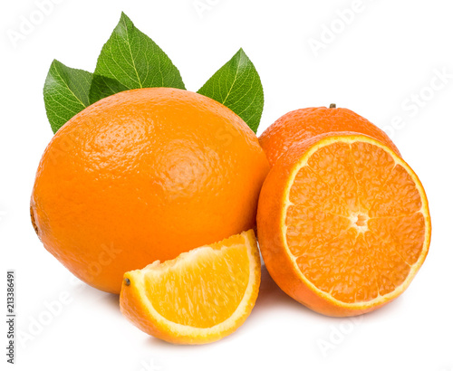 Citrus isolated on white