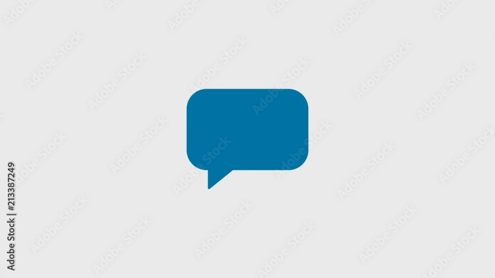 2D animation chat box on transparent background 2D animation chat box on transparent background