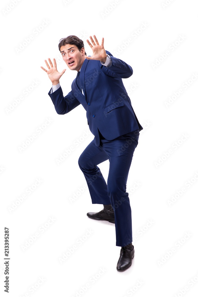 Young businessman isolated on white background Young businessman isolated on white background