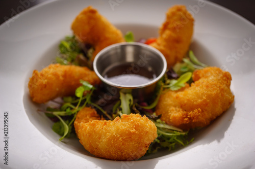 Deep Fried Scampi with Dipping Sauce