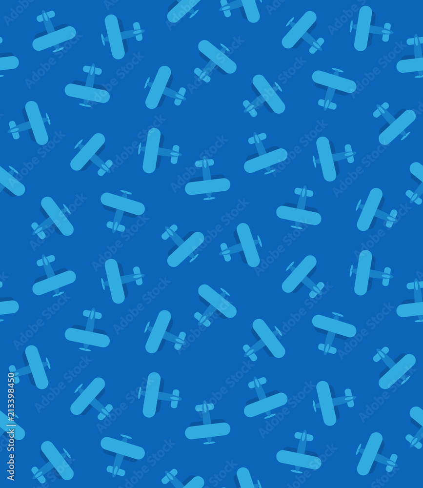 Seamless toy retro airplanes texture Seamless toy retro airplanes texture
