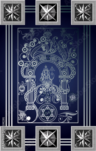 Graphical illustration of a Tarot card 10_2