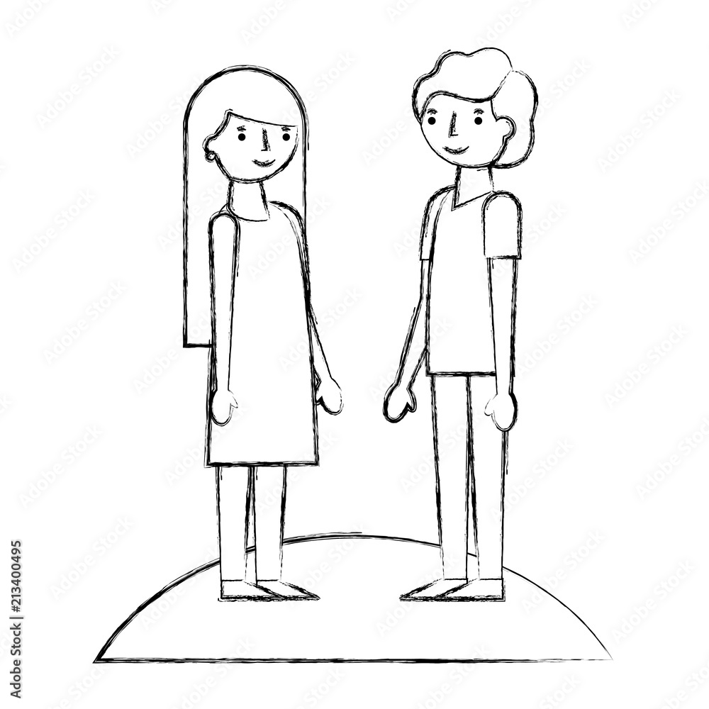 young couple together characters young couple together characters