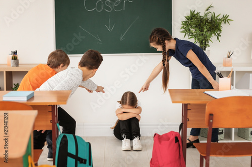 Children bullying their cla...